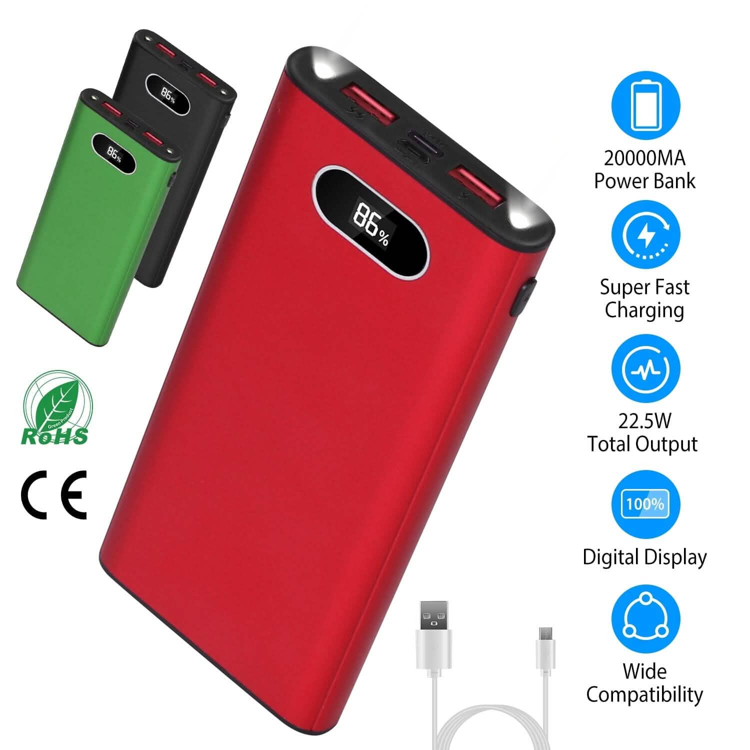 2000mAh Powerbank Portable Charger
