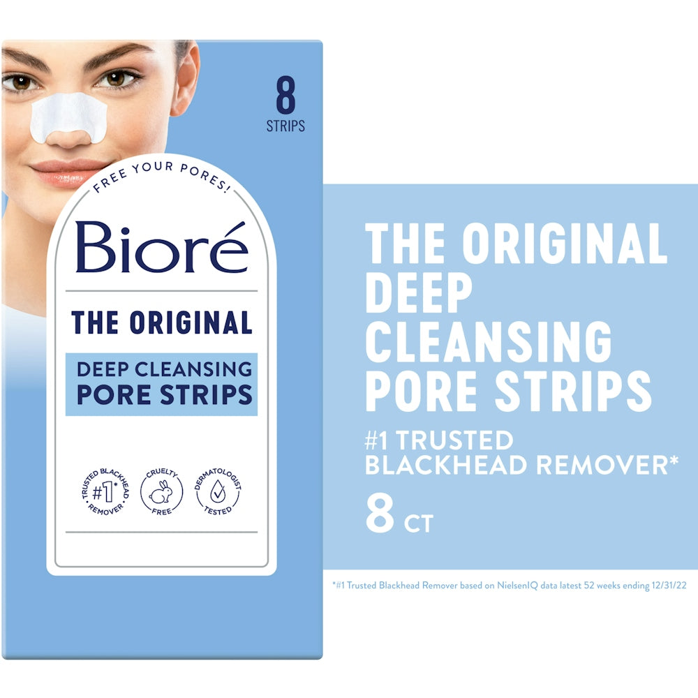 Bioré® Deep Cleansing Pore Strips – Instant Blackhead Removal (Nose)